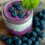 Veganer Blaubeer-Chia-Pudding