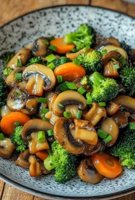 15-Minuten-Pfanne mit Champignons, Brokkoli und Karotten