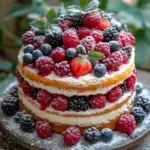 Beeren K&auml;sesahne Torte