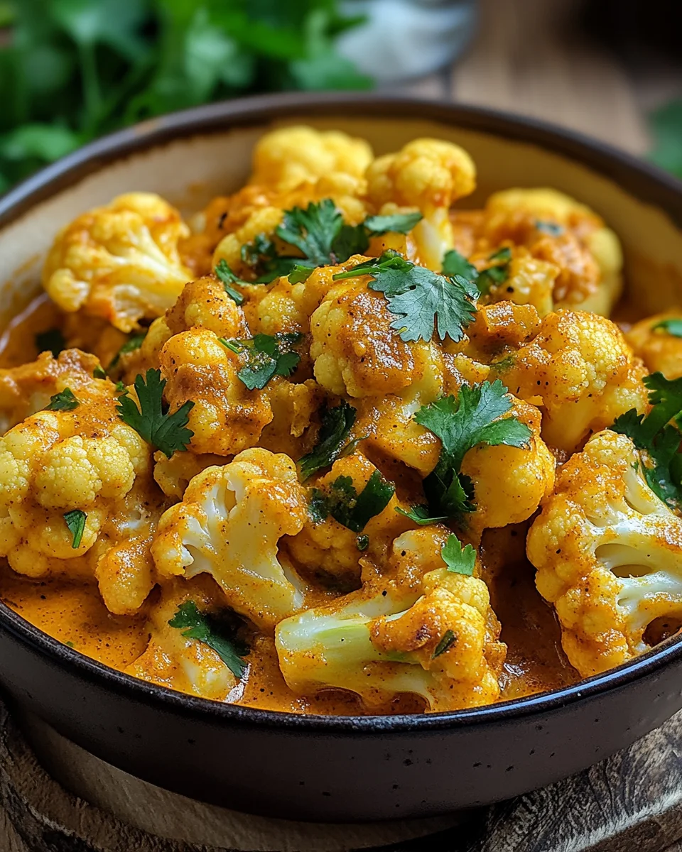 Blumenkohl Curry aus dem Backofen