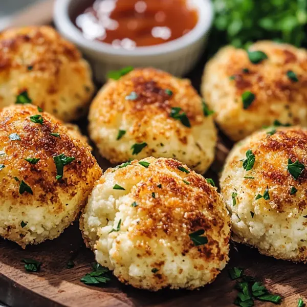 Blumenkohl-Mozzarella-Bällchen