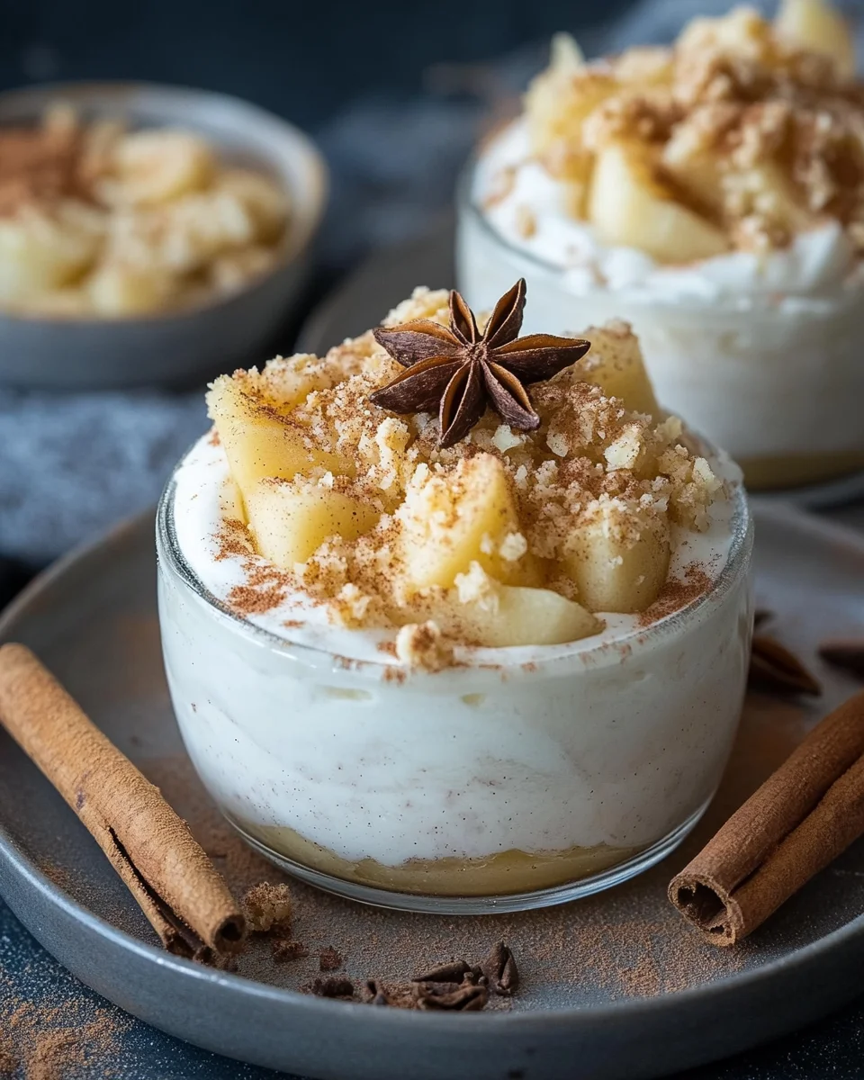 Bratapfel-Crumble auf Zimtcreme
