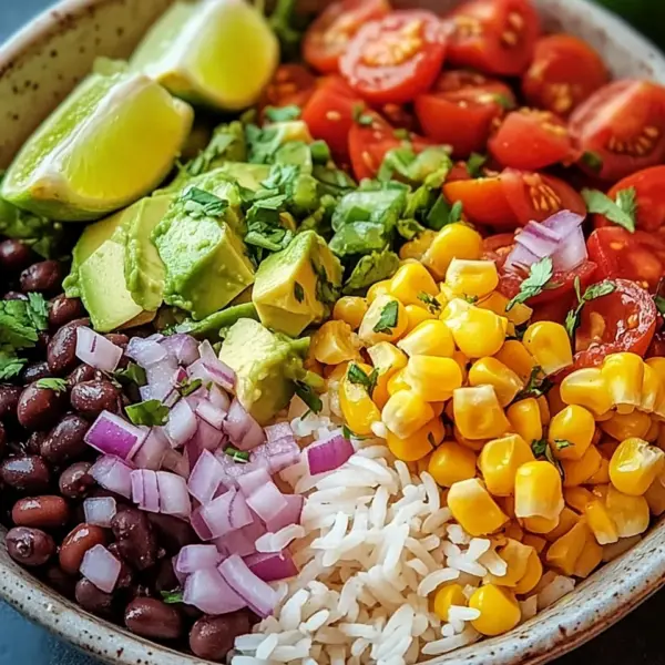 Bunte Burrito-Bowl