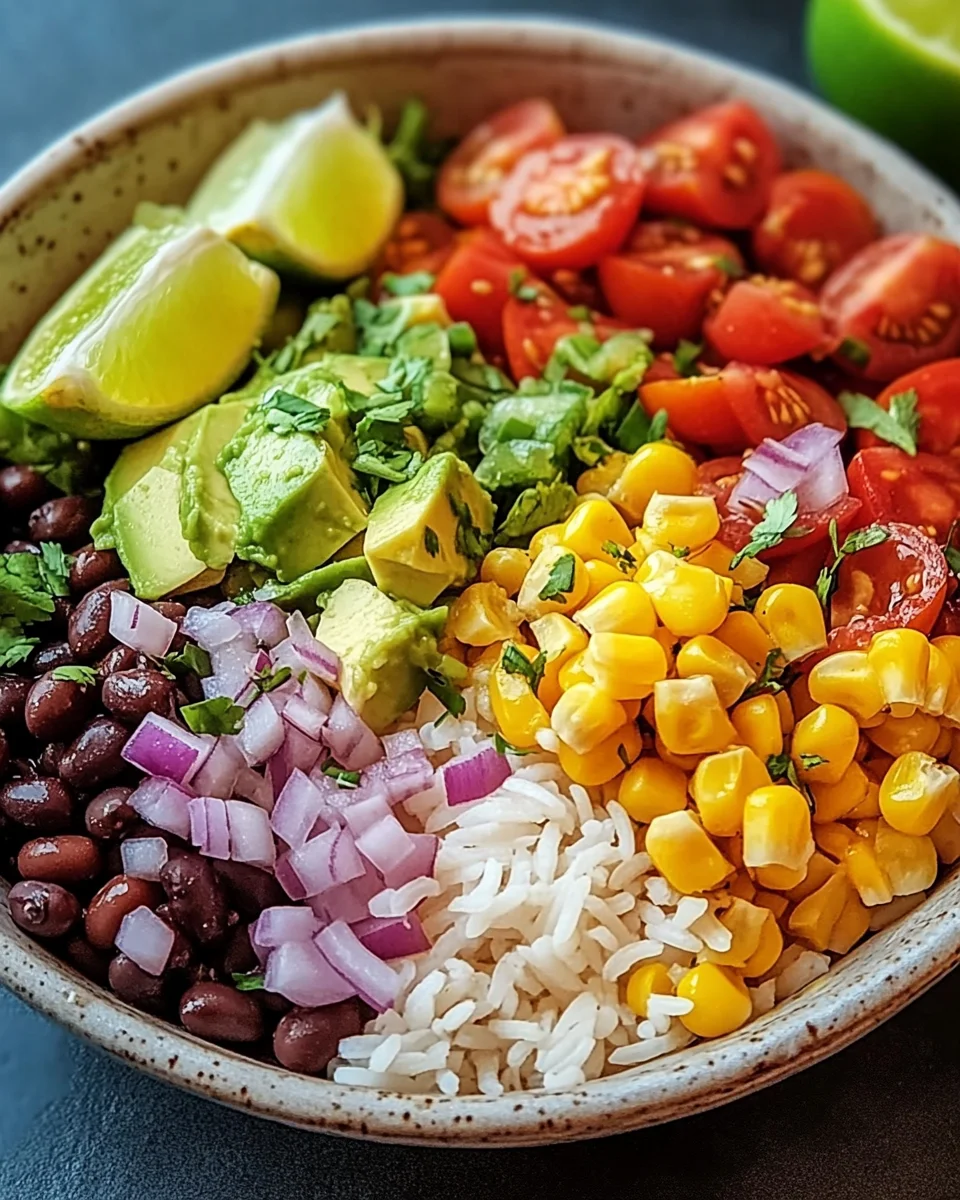 Bunte Burrito-Bowl