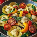 Bunte Ravioli-Gem&uuml;se-Pfanne