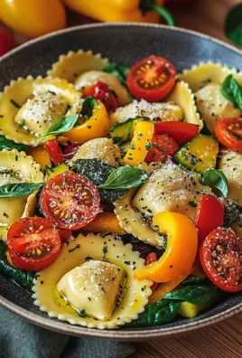 Bunte Ravioli-Gemüse-Pfanne