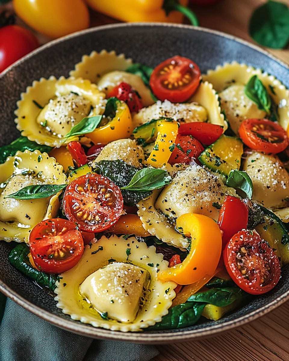 Bunte Ravioli-Gemüse-Pfanne 20 Bunte Ravioli-Gemüse-Pfanne