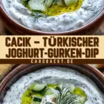 Cacık – Türkischer Joghurt-Gurken-Dip 17 Pinterest Hidden Image
