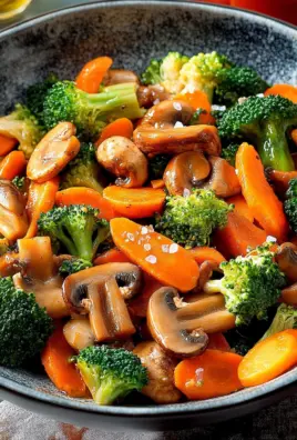 Champignon-Brokkoli-Karotten-Pfanne