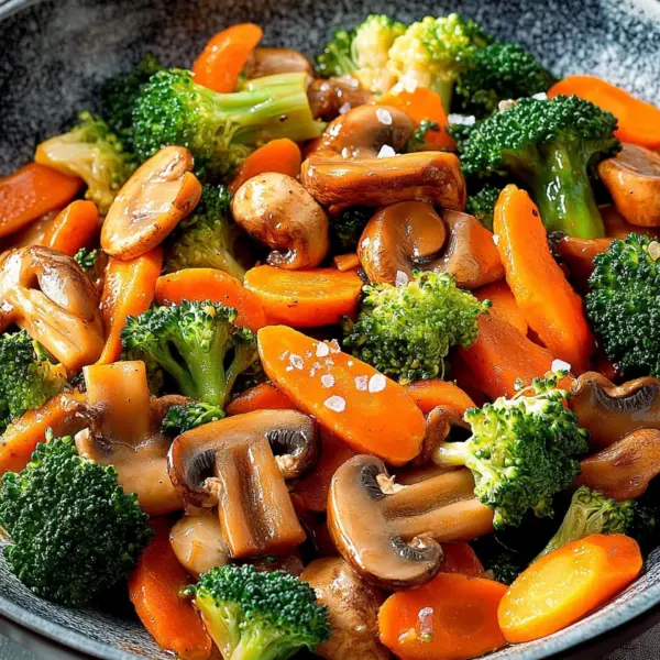 Champignon-Brokkoli-Karotten-Pfanne
