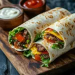Cheeseburger-Wraps