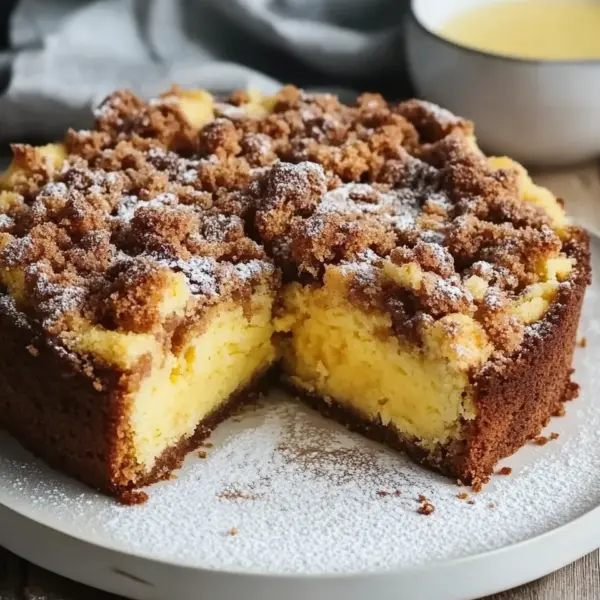 Eierlikör-Kuchen mit Knusperstreuseln