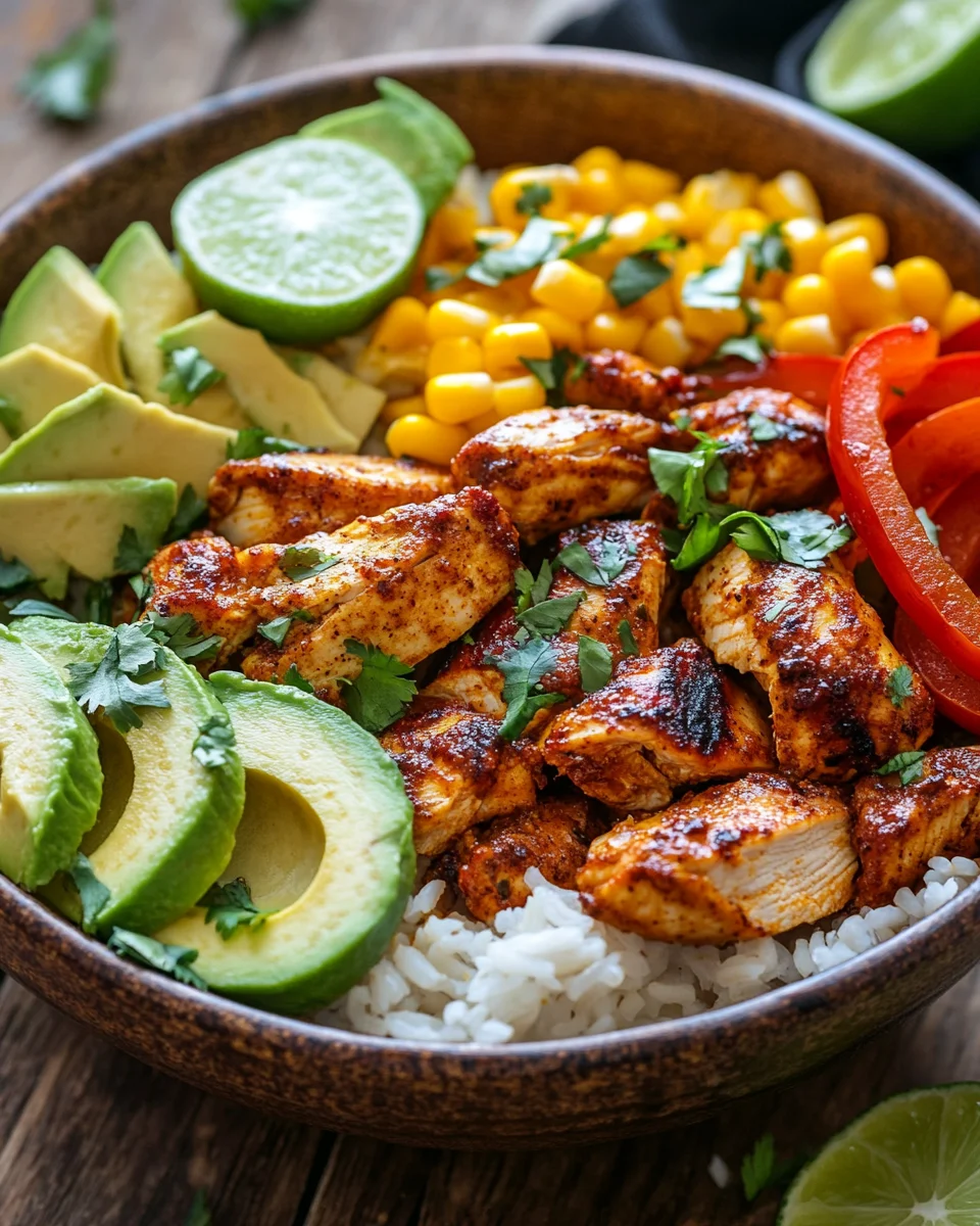 Fajita-Huhn-Burrito-Schüssel 23 Fajita-Huhn-Burrito-Schüssel