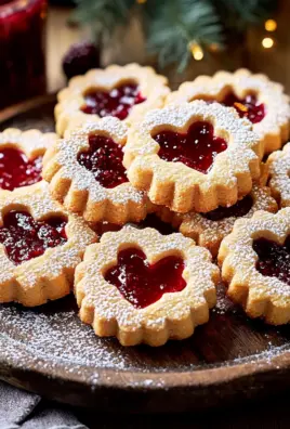 Feine Linzer-Plätzchen mit Marmelade