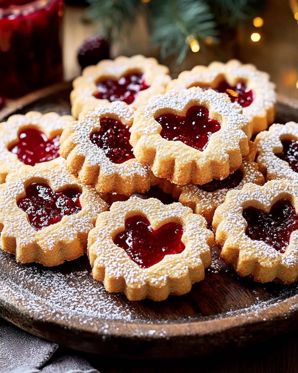 Feine Linzer-Pl&auml;tzchen mit Marmelade