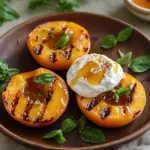 Gegrillte Pfirsiche mit Joghurt und Honig