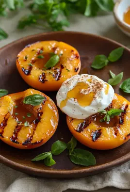 Gegrillte Pfirsiche mit Joghurt und Honig
