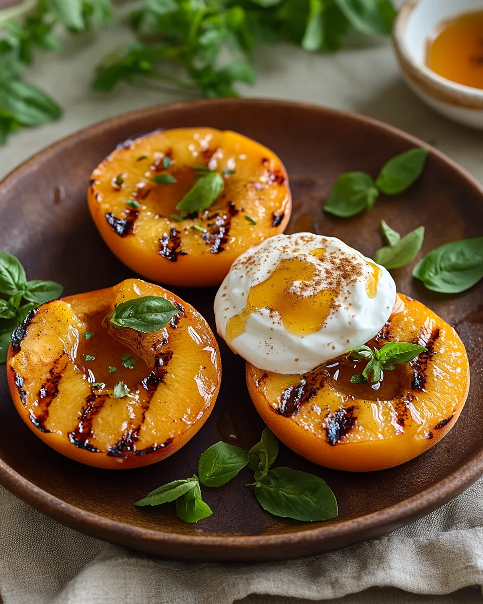 Gegrillte Pfirsiche mit Joghurt und Honig 15 Gegrillte Pfirsiche mit Joghurt und Honig