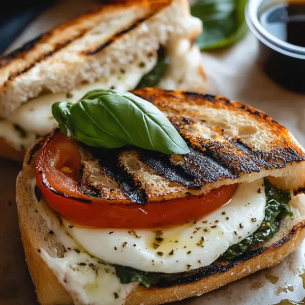 Gegrilltes Mozzarella-Sandwich