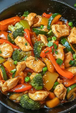 Gemüsepfanne mit Hähnchen 22 Gemüsepfanne mit Hähnchen