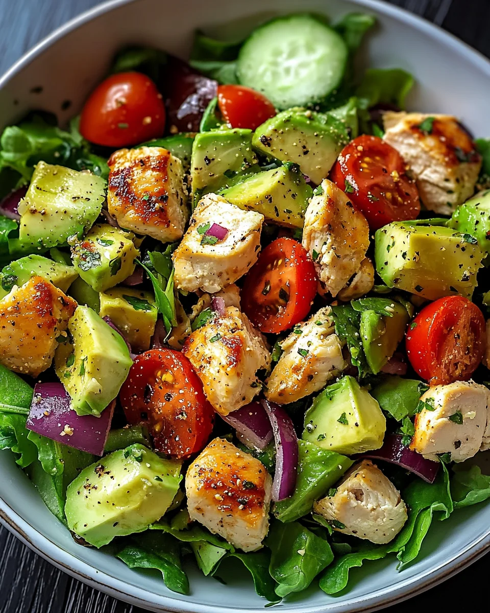 Gesunder Avocado Hähnchen Salat 20 Gesunder