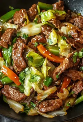 Hearty Beef and Cabbage Wok