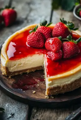 Käsekuchen mit Erdbeeren