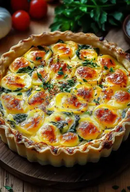 Kartoffel-Quiche mit Kartoffelteig