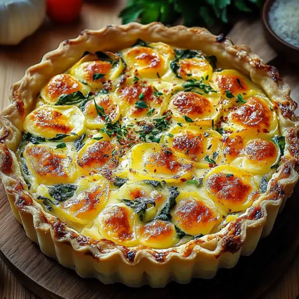 Kartoffel-Quiche mit Kartoffelteig