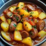 Kartoffelgulasch mit W&uuml;rstchen