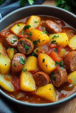 Kartoffelgulasch mit Würstchen 25 Kartoffelgulasch mit Würstchen