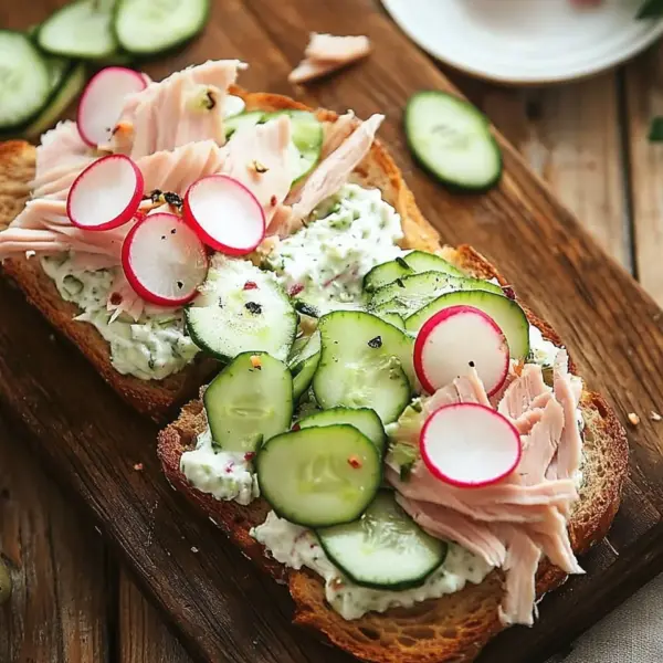 Knäckebrot with Cucumber Quark