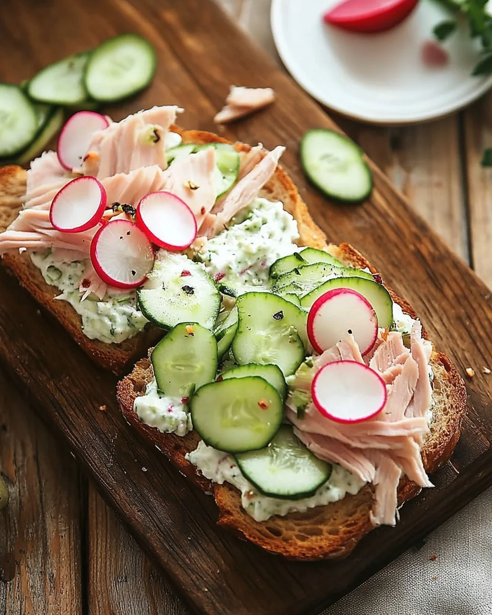 Knäckebrot with Cucumber Quark