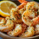 Knoblauch Parmesan Garnelen aus der Hei&szlig;luftfritteuse