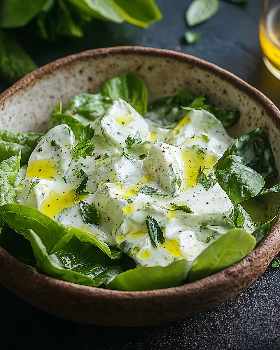 Kopfsalat mit Omas Sahne-Zitronen-Dressing