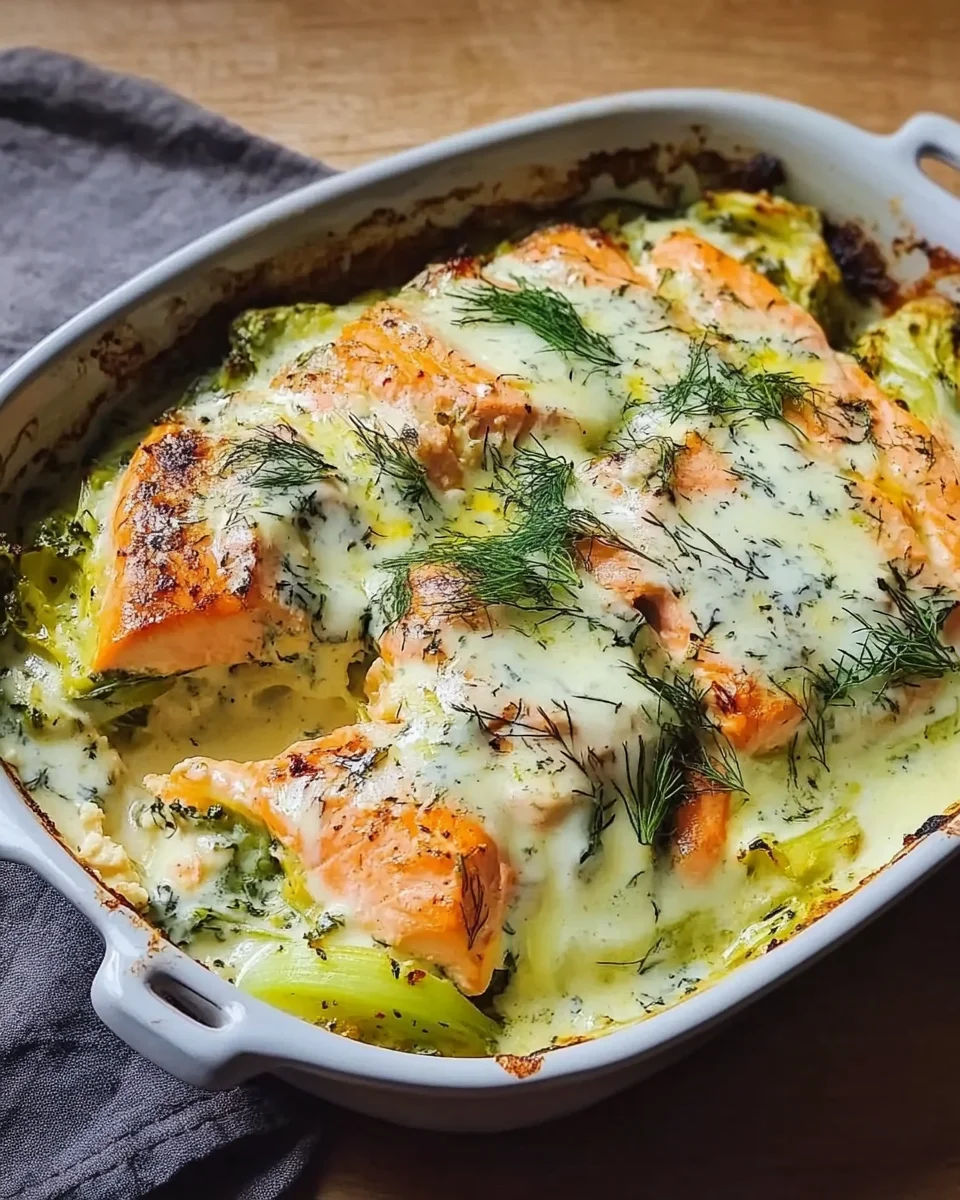 Lachs-Spitzkohl-Auflauf
