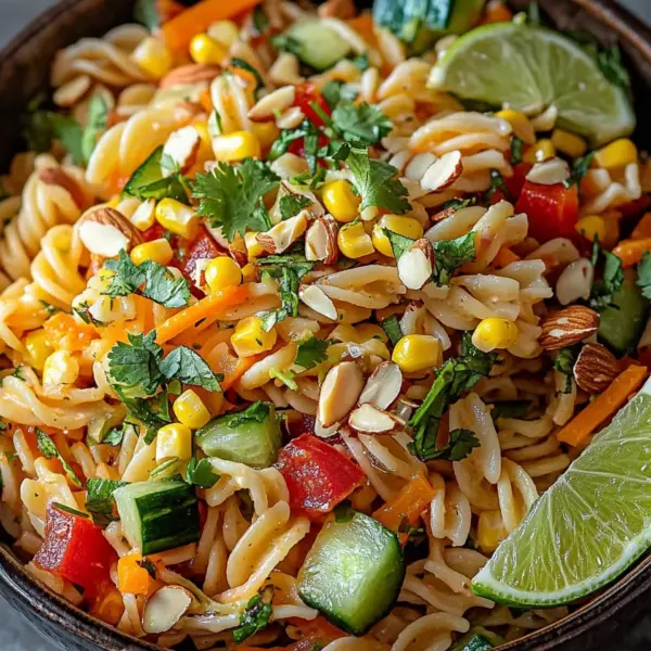 Limetten Crunch Nudelsalat