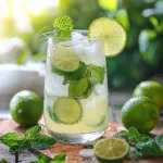 Limetten-Limonade mit Minze