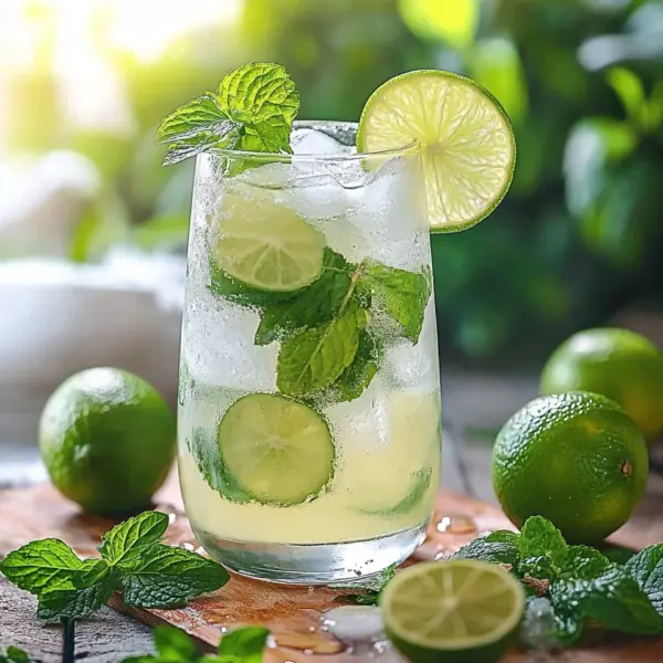 Limetten-Limonade mit Minze