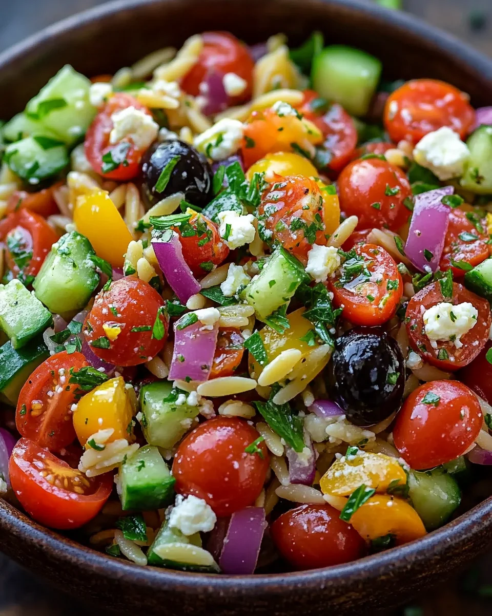 Mediterraner Orzo Salat