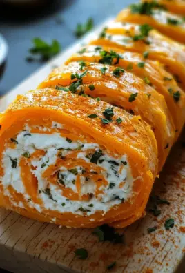 Möhrenrolle mit Frischkäse