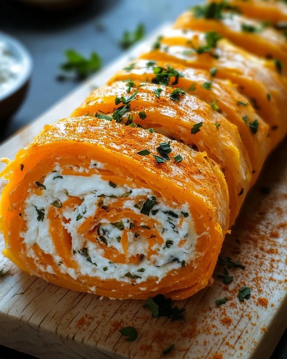 Möhrenrolle mit Frischkäse