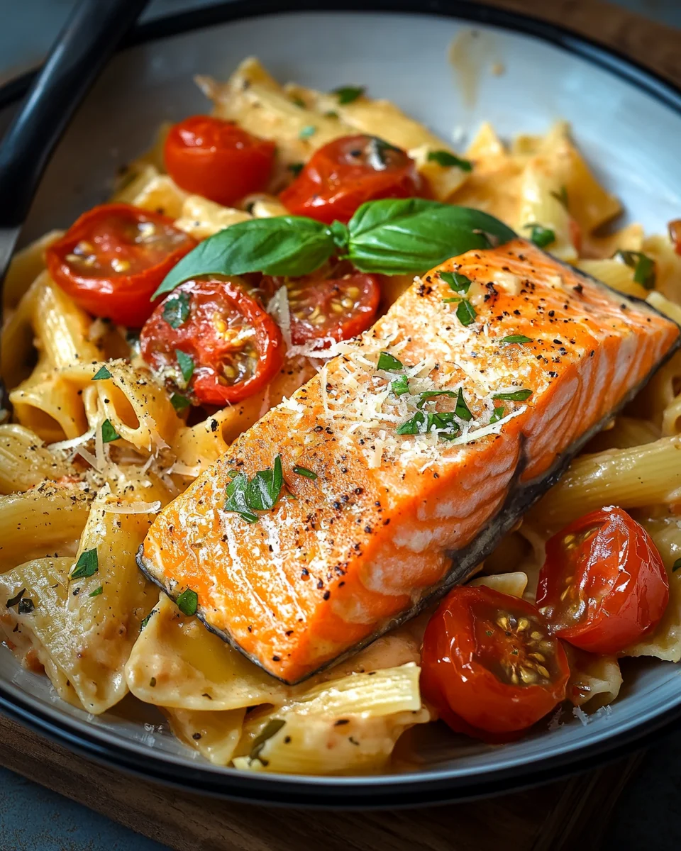 Ofen-Lachs-Pasta mit Tomaten 21 Ofen-Lachs-Pasta mit Tomaten