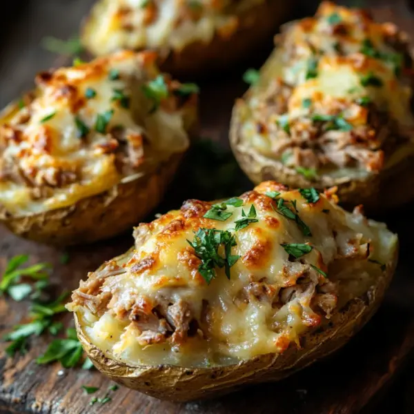 Ofenkartoffeln mit Thunfisch und Käse