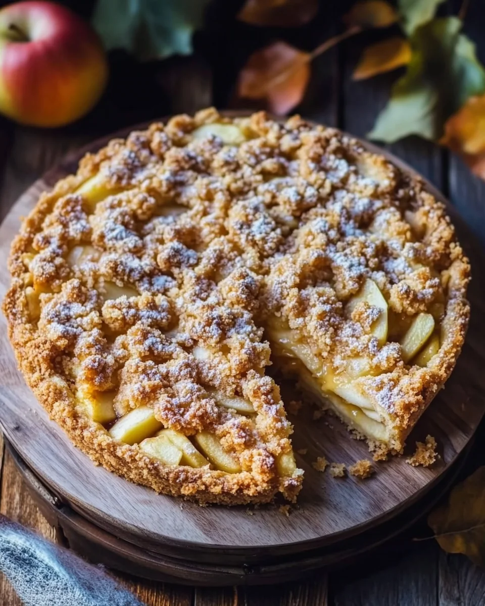 Omas blitzschneller Apfelkompott-Streuselkuchen