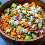 Orientalischer Rote Linsensalat mit