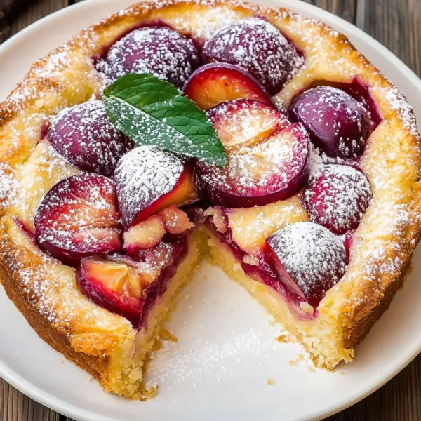 Pflaumenkuchen mit Schmand