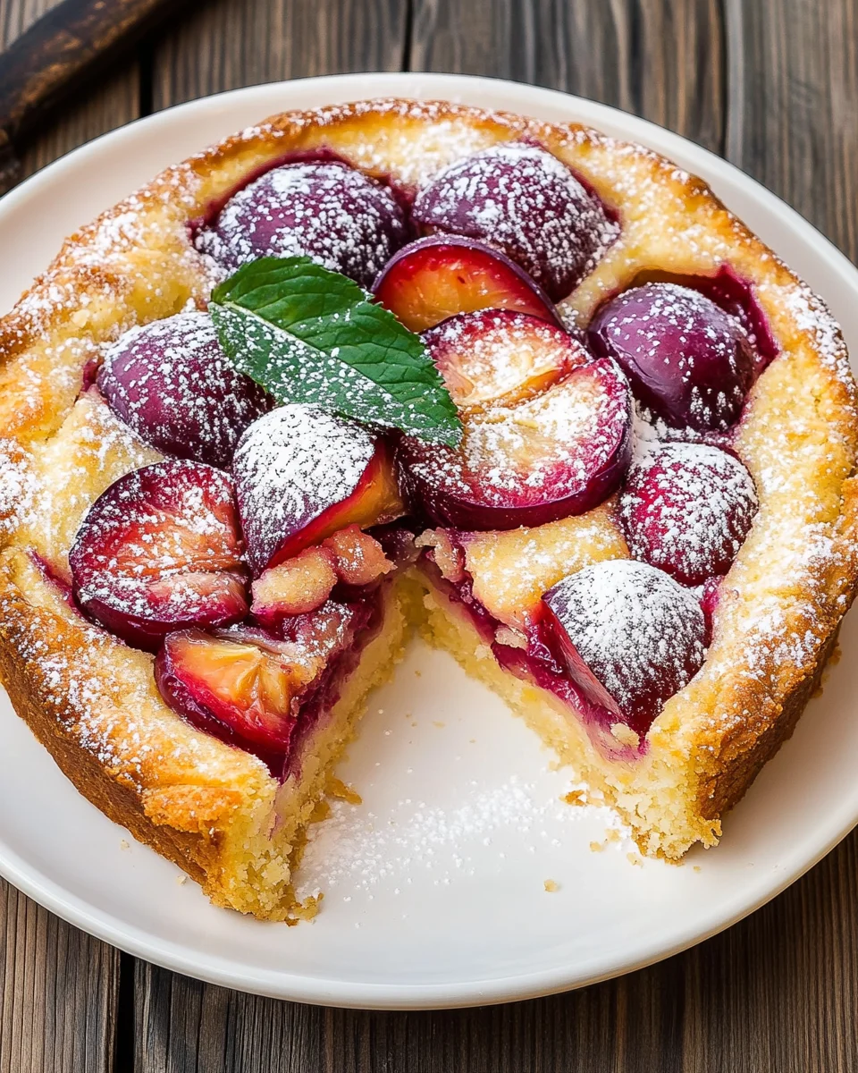 Pflaumenkuchen mit Schmand
