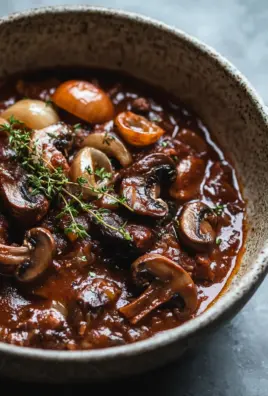 Pilzgulasch à la Bourguignonne