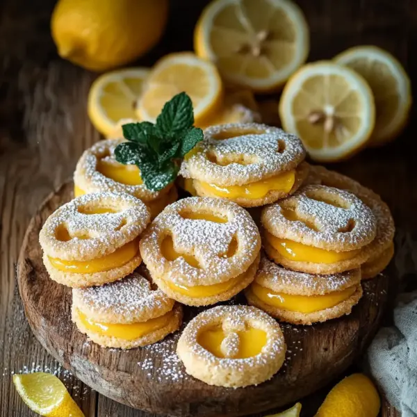 Plätzchen mit Lemoncurd